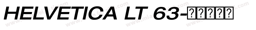 HELVETICA LT 63字体转换